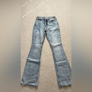 Stylish Light Blue Flare Jeans